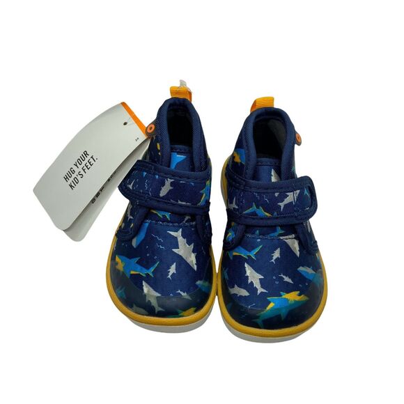 Bogs Shoes Outdoor Play Baby Kicker Mid Shark Blue Round Toe Hook Loop Size 5 - Picture 3 of 7